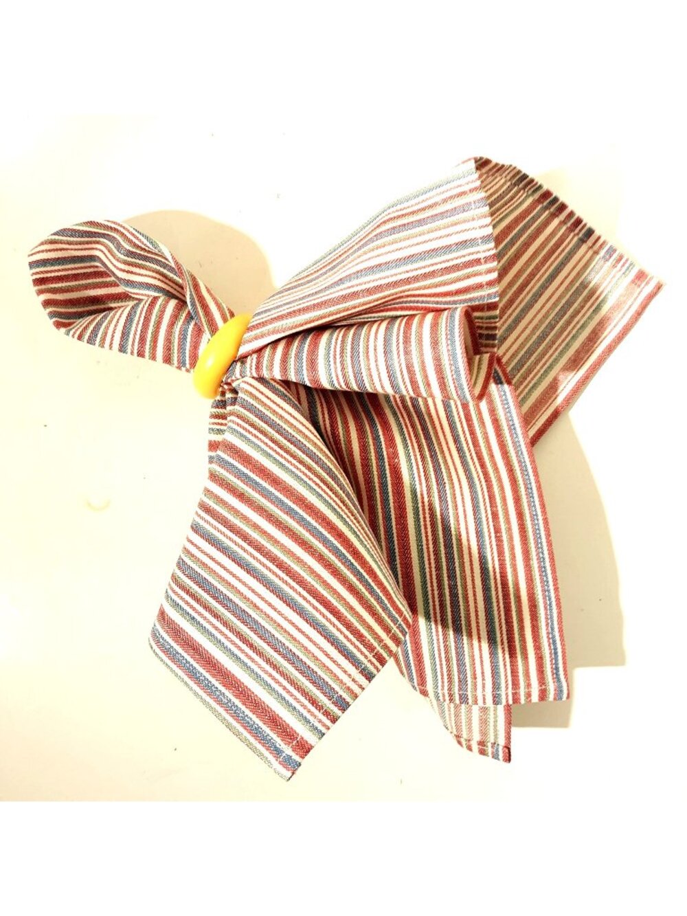 Longaberger Napkins 2 Pack #26778130 Market Stripe Cotton 19" Square New!
